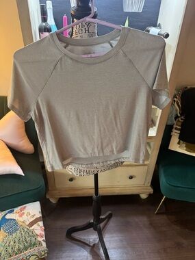 Jockey Light Grey Cropped Tee